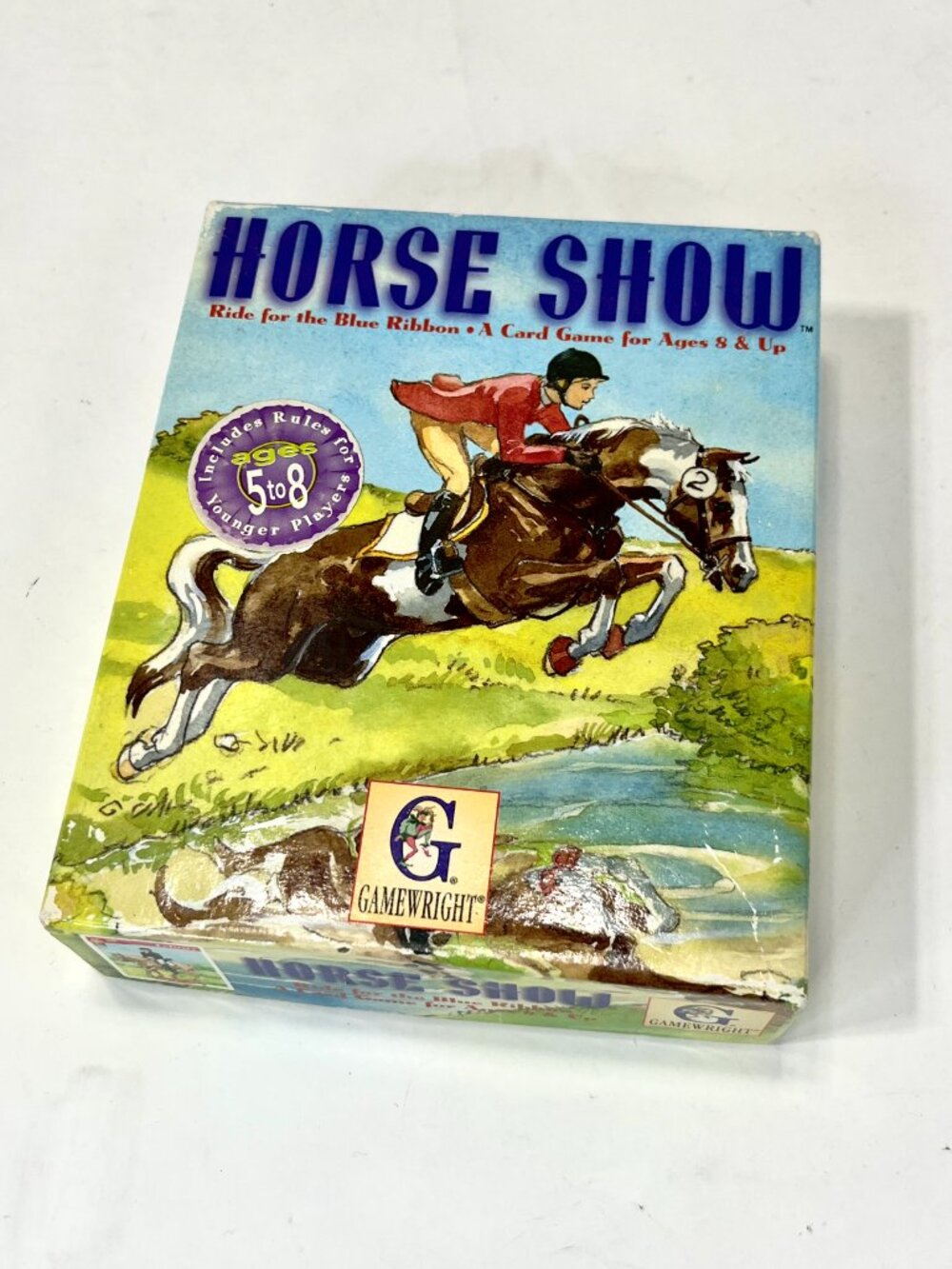 [Complete] Horse Show "Ride For The Blue Ribbon" Card Game 1997 Gamewright